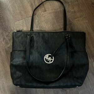 Michael Kors Black Logo Tote
